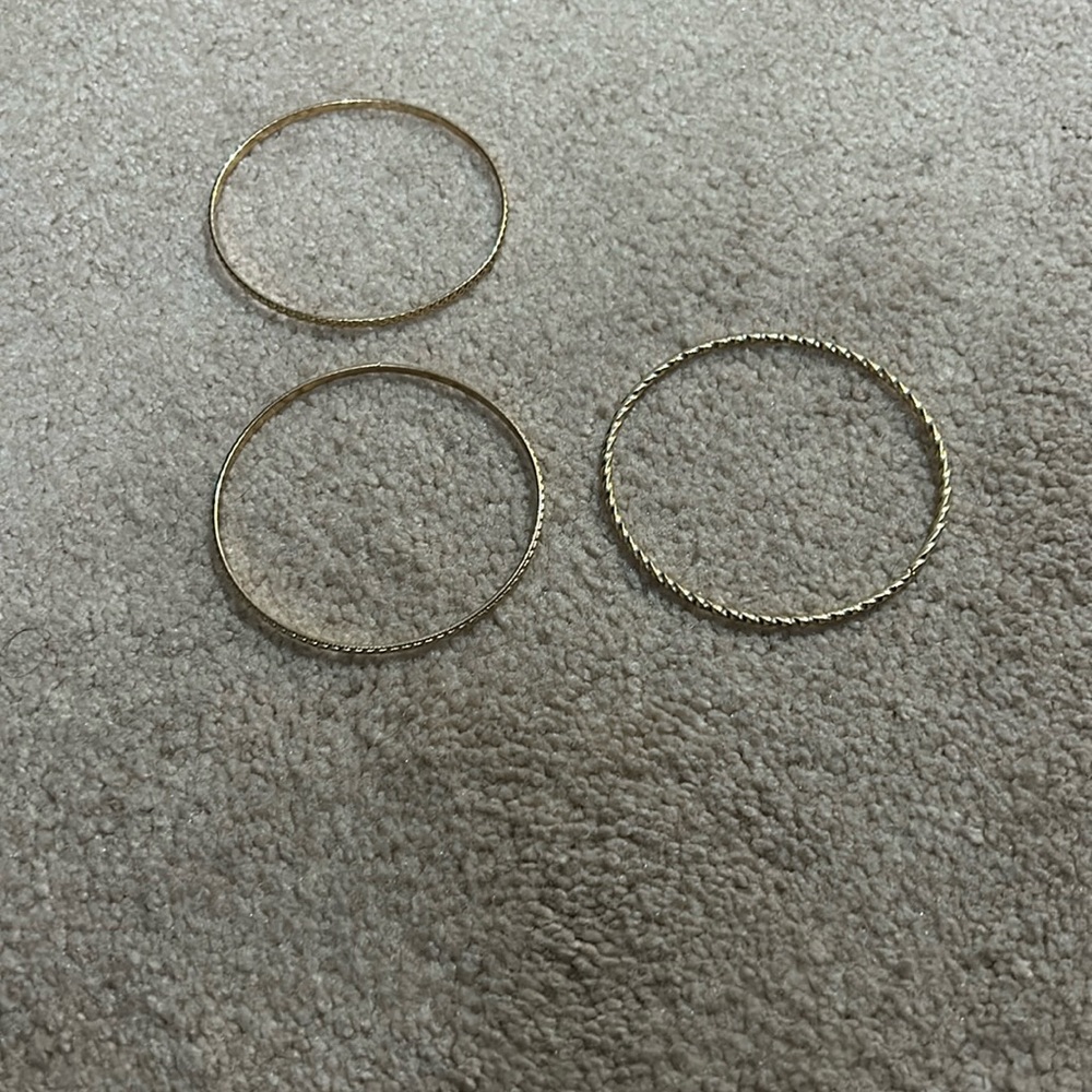Set of Golden Bracelets